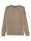 Rrd Relaxed-fit Knitted Sweater With Ribbed Panels In Neutral