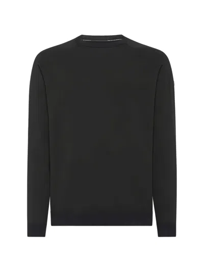 Rrd Crew-neck Raglan-sleeve Sweater In Black
