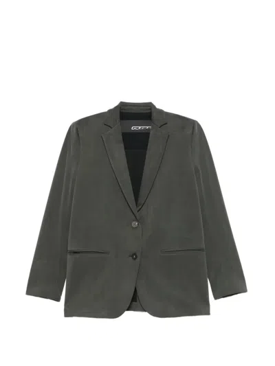 Rrd Cupro Boyfriend Jacket In Green