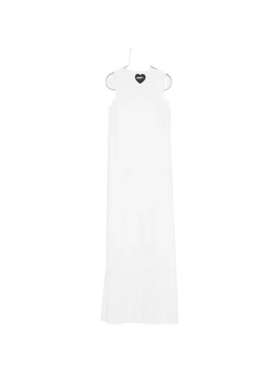 Rrd Cut-out Sleeveless Midi Dress In White