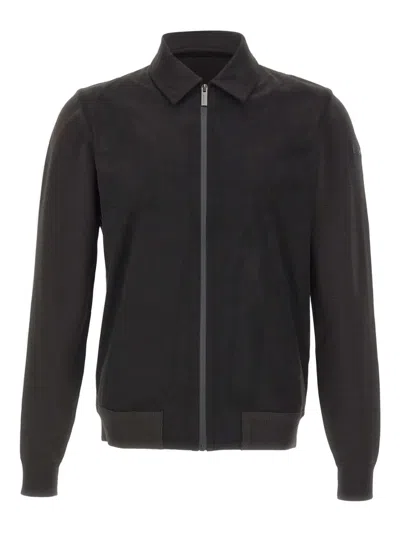 Rrd Denny Zip-up Overshirt In Blue