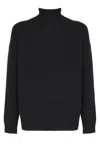 Rrd Black Wool-blend Sweater In Black