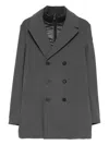 Rrd Double-breasted Coat In Gray