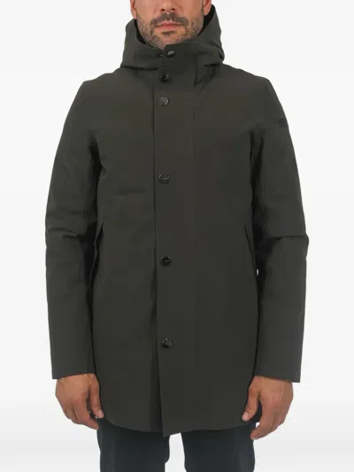 Rrd Double Doudoune Hooded Jacket In Green