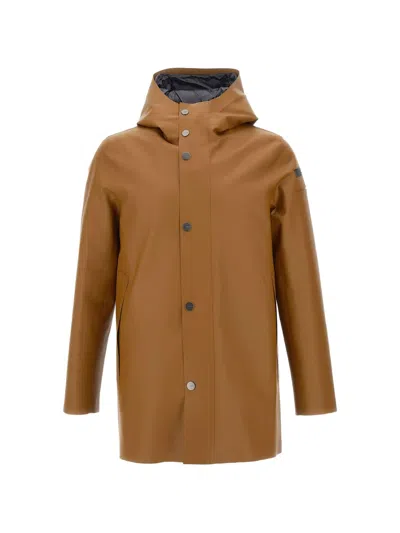 Rrd Double Rubber Floating Parka In Brown
