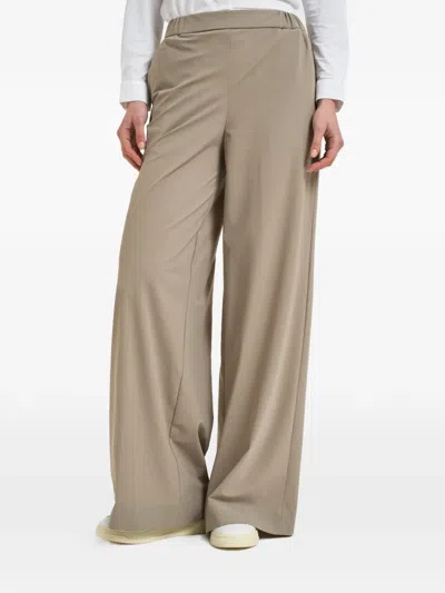 Rrd Elasticated Wide-leg Trousers In Neutral