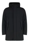 Rrd Eskimo Jacket In Technical Fabric With Hood In Black