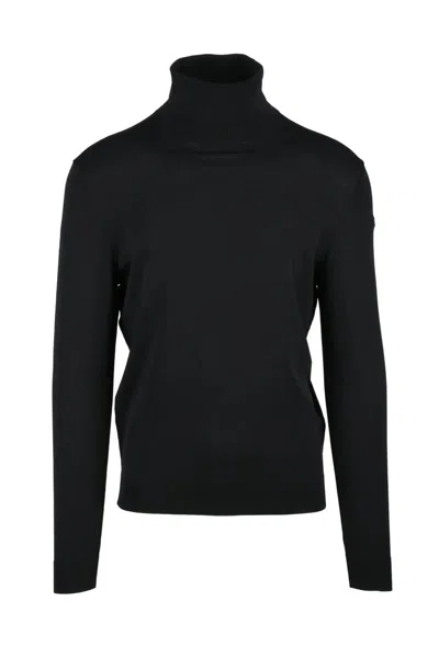 Rrd Fitted Black Turtleneck Sweater