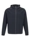 Rrd Fixed-hood Zip-front Jacket In Blue