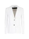 Rrd Flap-pocket Single-breasted Blazer In White