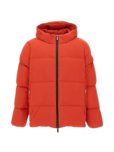 Rrd Fly Tubic 18 Quilted Coat In Orange