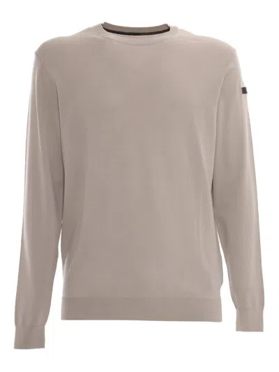 Rrd Crew-neck Knit Sweater In Gray