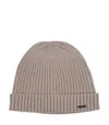 Rrd Velvet-effect Ribbed Beanie In Neutral