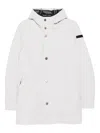 Rrd Hooded Button-fastening Jacket In White