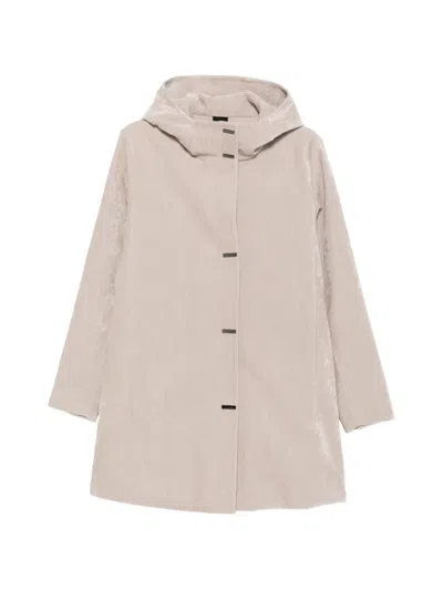Rrd Hooded Concealed-fastening Coat In Pink