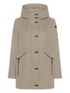 Rrd Hooded Flap Pocket Coat In Neutral