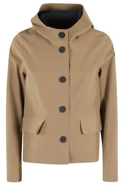 Rrd Hooded Jacket In Beige