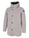 Rrd Hooded Parka Coat In Gray
