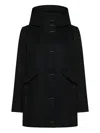 Rrd Hooded Pocket Coat In Black