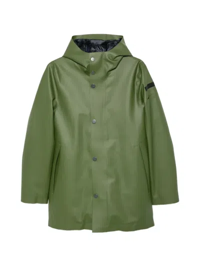 Rrd Hooded Press-stud Coat In Multi