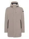 Rrd Winter Thermo Logo Patch Hooded Jacket In Neutral