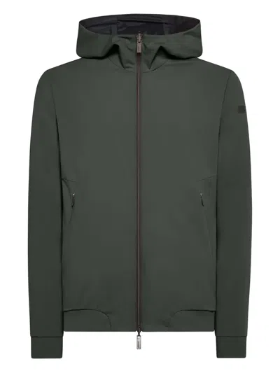 Rrd Hooded Zip-front Jacket In Green