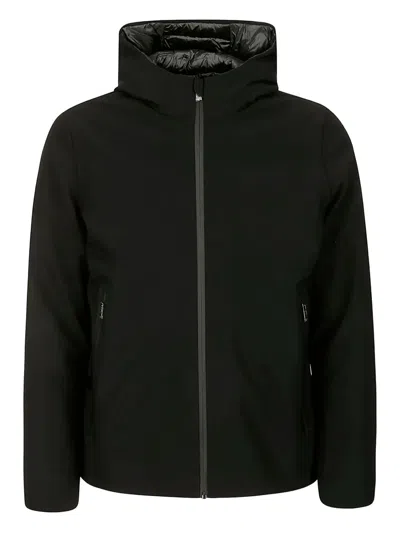 Rrd Hooded Zip-front Jacket In Black