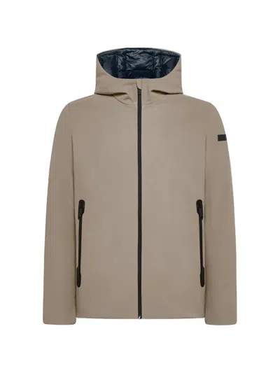 Rrd Hooded Zip Jacket In Brown