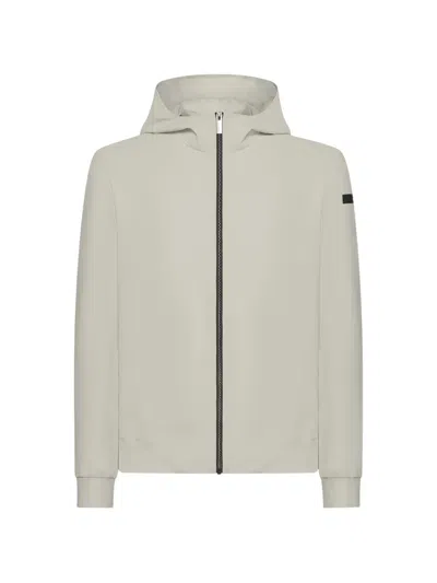 Rrd Hooded Zip Jacket In Neutral