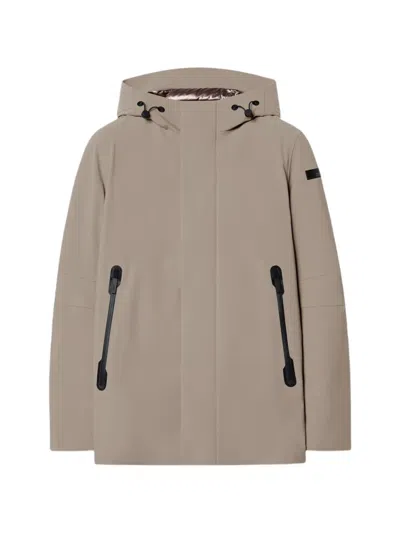 Rrd Hooded Zip-fastening Coat In Brown