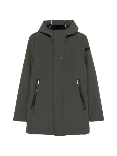Rrd Hooded Zip-up Coat In Green