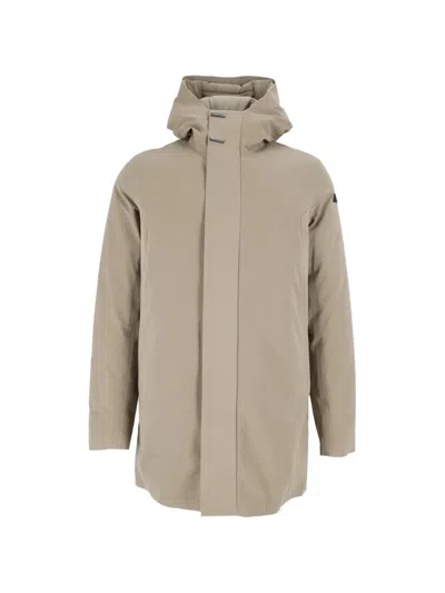 Rrd Hut Floating Hooded Parka In Neutrals