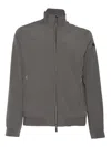 Rrd Modern High Collar Zip Jacket With Streamlined Silhouette In Gray