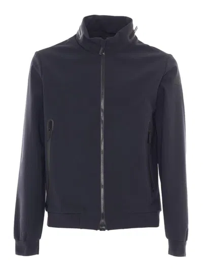 Rrd Black Surflex Benzina Jacket With High Collar In Gray
