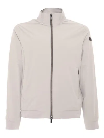 Rrd Lightweight Jacket With High Collar And Full Zipper In Neutral