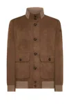 Rrd Beige Lightweight Jacket With High Collar In Brown