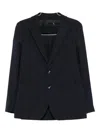 Rrd Fitted Black Jacket With Classic Lapel In Black