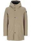 Rrd Buttoned Hooded Jacket In Brown