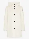Rrd Hooded Single-breasted Coat In Neutral