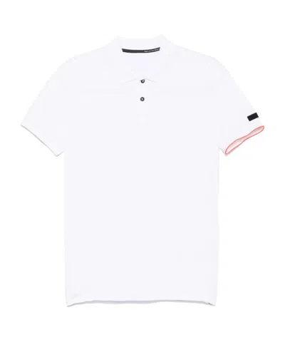 Rrd Lapel Short Sleeve Polo Shirt In White