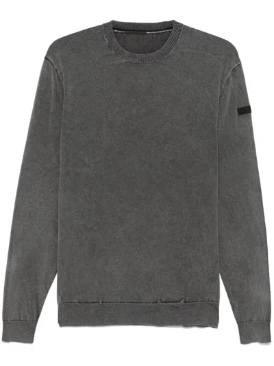 Rrd Lgo Patch Sweatshirt In Knitted Cotton In Grey