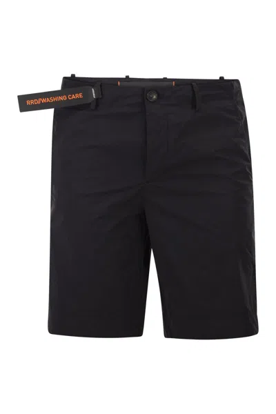 Rrd Lightweight Stretch Technical Bermuda Shorts In Black