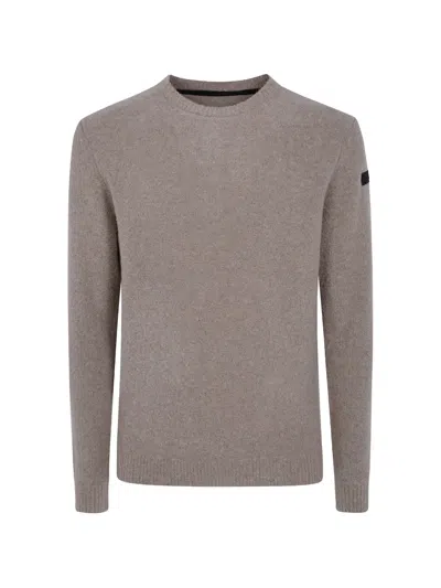 Rrd Logo-patch Sweater In Brown