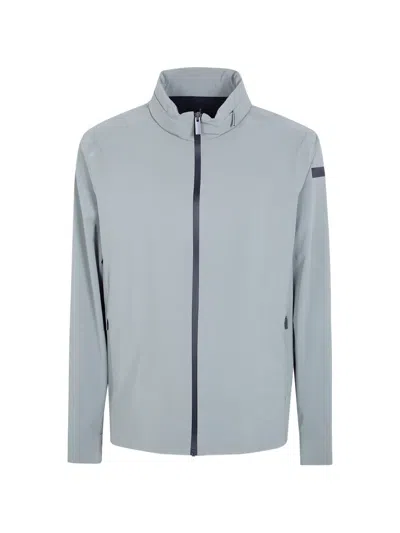 Rrd Logo-patch Zip-up Jacket In Blue