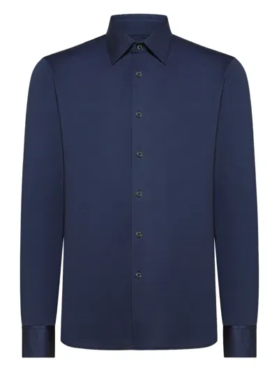 Rrd Long-sleeve Button-down Shirt In Blue