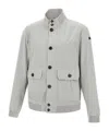 Rrd Nabucco Button-up Bomber Jacket In Grey