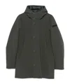 Rrd Padded Parka Coat In Black