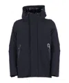 Rrd Lightweight Polyamide Blend Jacket With High Collar And Front Zip Closure In Black