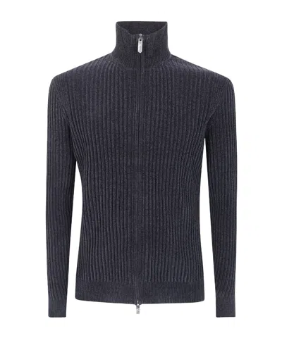 Rrd Long-sleeved Knitted Cardigan In Blue