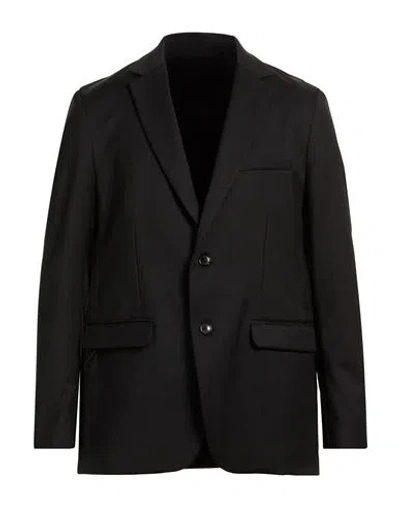 Rrd Man Blazer Black Size 38 Virgin Wool, Elastane